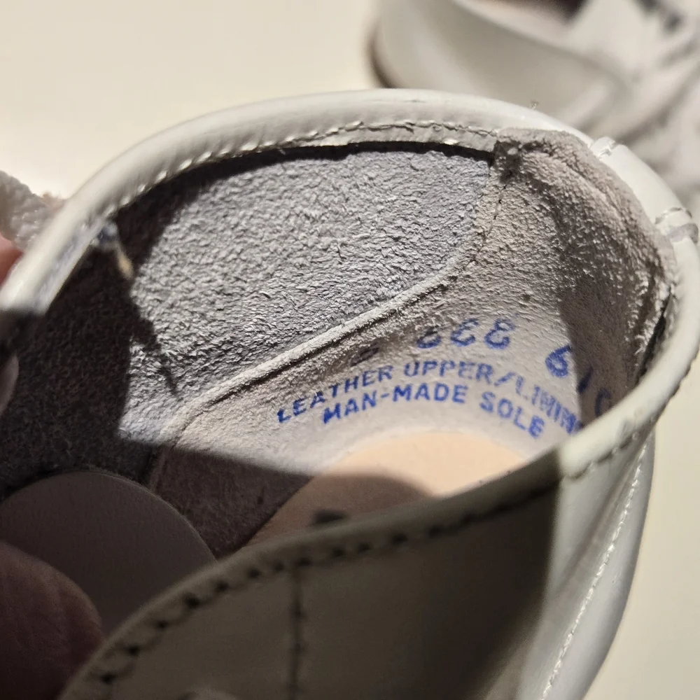 Zimmerman Finley Oxford White Leather Kids Shoes Size 5 EEE Toddler - Picture 7 of 8